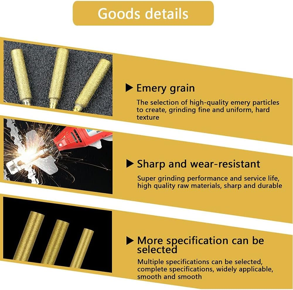 24X 4.0Mm Diamond Chainsaw Sharpener Burr Grinder Chain Saw Drill Bits for Dremel AU image number 1