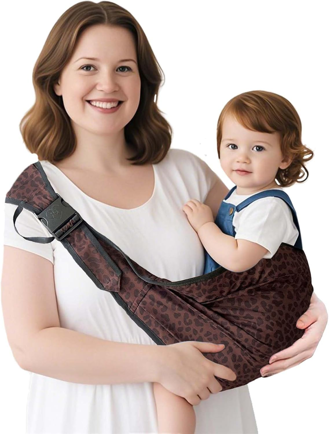 Baby Carrier Toddler Sling, Adjustable Baby Sling Upgraded Comfortable Baby Wrap Carriers Ergonomic-Designed, Portable and Lightweight Travel Friendly Carrier 3~16KG image number 5