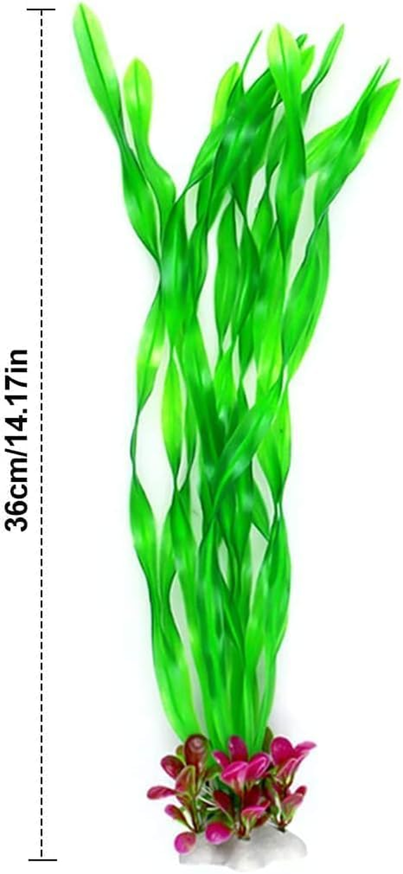 Aquarium Fish Tank Plastic Plants, 4 Pcs Aquarium Plants Fish Tank Decorations, Aquarium Artificial Plants Aquarium Decoration