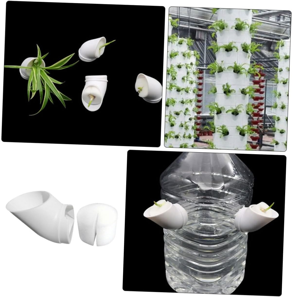 BEBEMOKO Vertical Hydroponic Garden Reusable Planting Cups for Space Gardening Enhance Your Indoor Decor image number 4