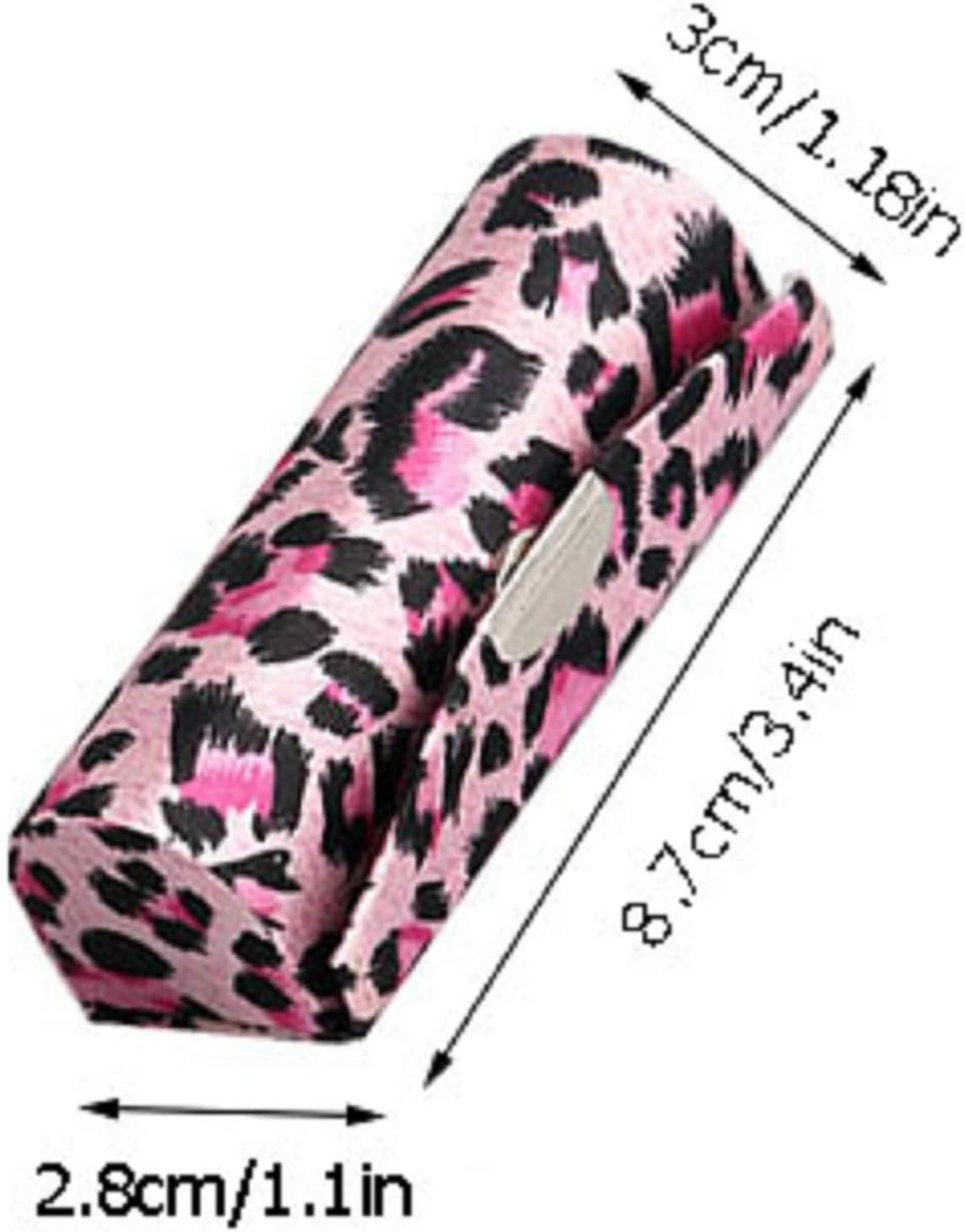 MIAO JIN 12PCS Lipstick Case with Mirror Lipstick Case Storage Case Jewelry Case Cosmetic Case, Leopard Print (If the Attribute Is to Be Interpreted as Pattern Instead of Color), or None Strictly image number 3