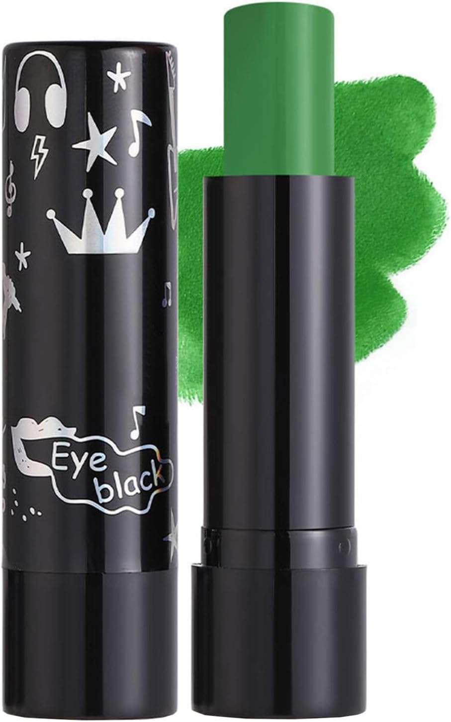 FEESHOW Intense Color Matte Lipstick 1PC Waterproof Transfer Proof Smudge Proof Lip Stain Creamy Rich Pigment Lipstick for Halloween Black One Size image number 1