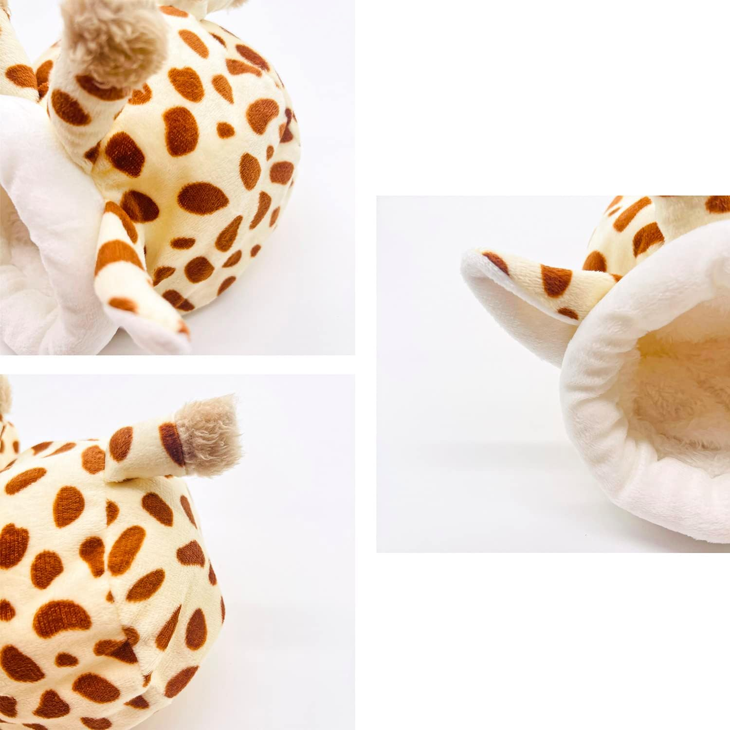 PEZEEU Small Animals Cuddly Cave Small Animal Bed Hamster Hammock Cuddly Bed Squirrel Sleeping Nest with Removable Pad Warm Winter Sleeping Bag for Guinea Pigs Squirrels and Other Small Animals image number 5