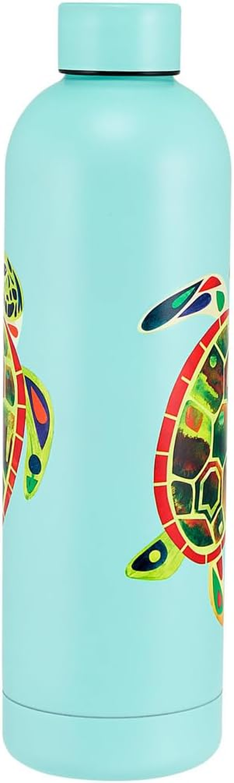 Maxwell & Williams Pete Cromer Ozzie Ocean Double Wall Insulated Bottle 750ML Green Turtle Gift Boxed - Mint image number 5