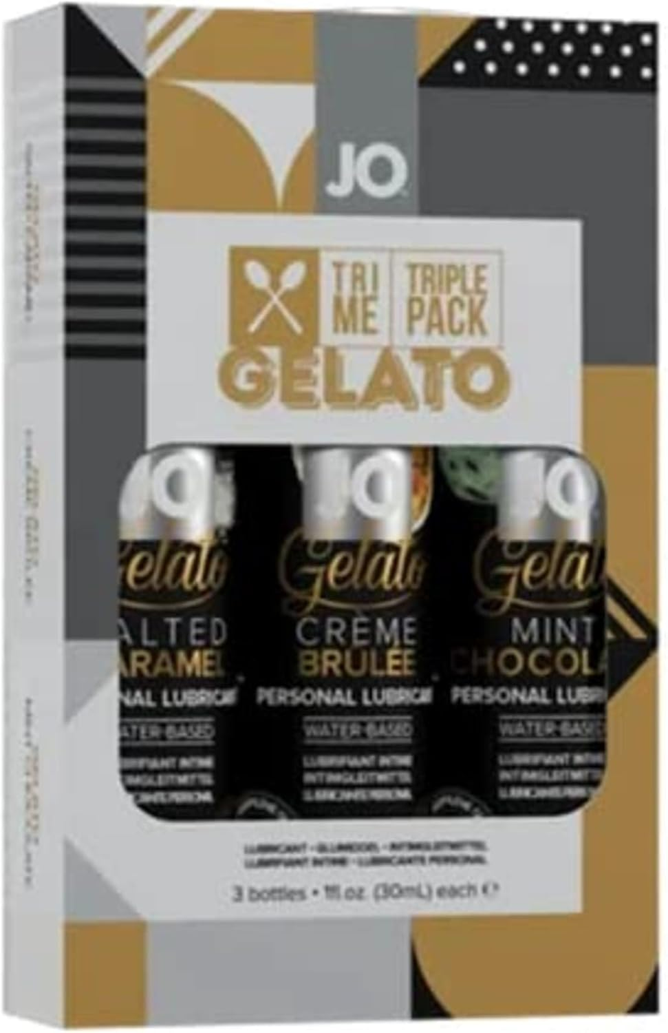 System Jo Gelato Tri Me Triple Pack Personal Lubricant, 3 Count, Pack of 3 image number 3