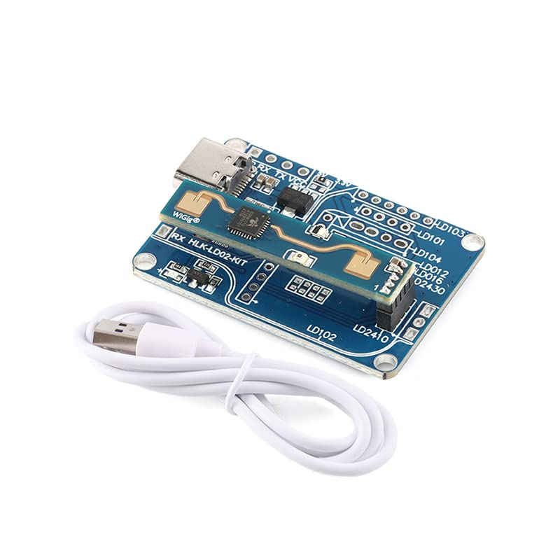 JESSINIE HLK-LD2410B 24Ghz Human Presence Radar Module Test Kit with Bluetooth LD2410 Smart Human Detection Sensor Module Board with Bluetooth Test Kit image number 2