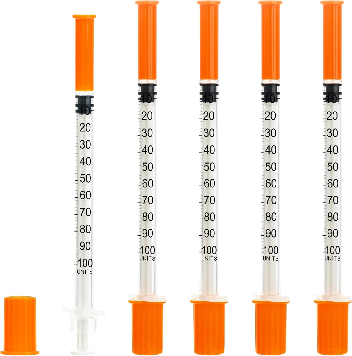 20 Pack 1Ml Syringes with 29Gx8Mm Plastic Multiple Uses Measuring Tools, Individually Wrapped image number 4