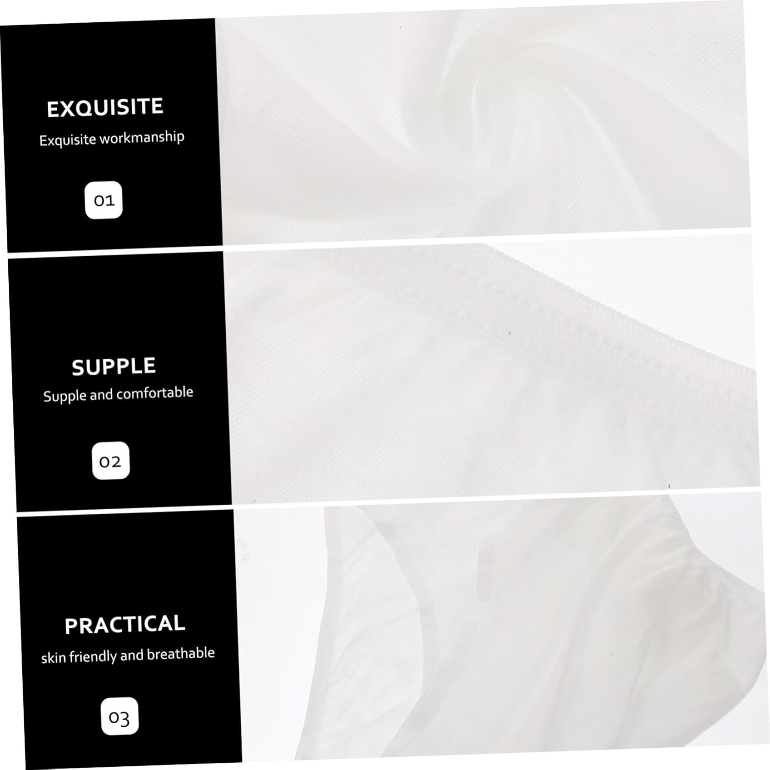 4Pcs Disposable Postpartum Panties XXL Pure Cotton Flexible Underwear for Pregnant Women Maternity Care Breathable White Briefs for Travel image number 1