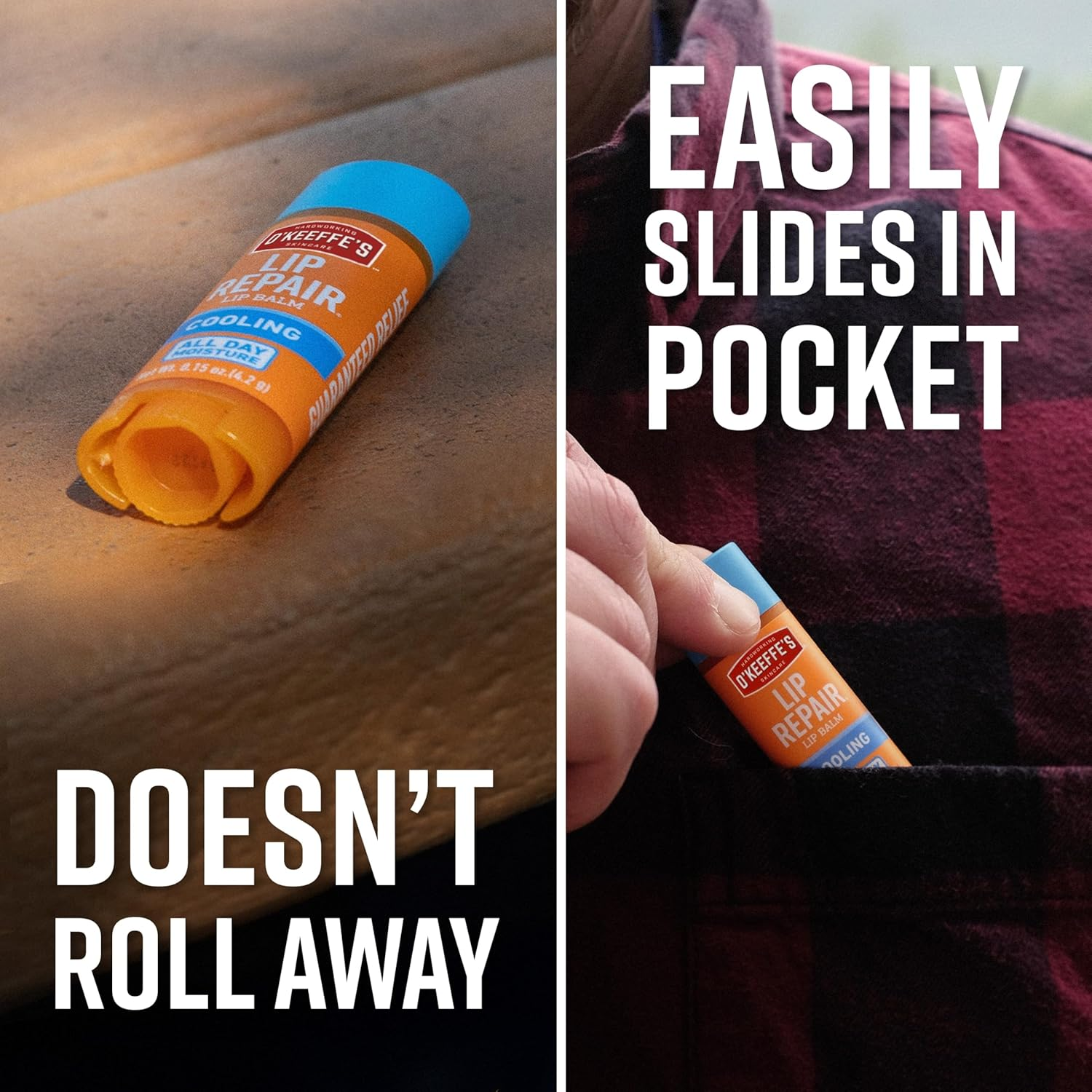 O'Keeffe'S Lip Repair Cooling Lip Balm, 4.2G &ndash; for Extremely Dry, Cracked Lips. All-Day Moisture with 7 Moisturising Ingredients Relieves & Heals Very Dry Lips with a Flexible Barrier. image number 2