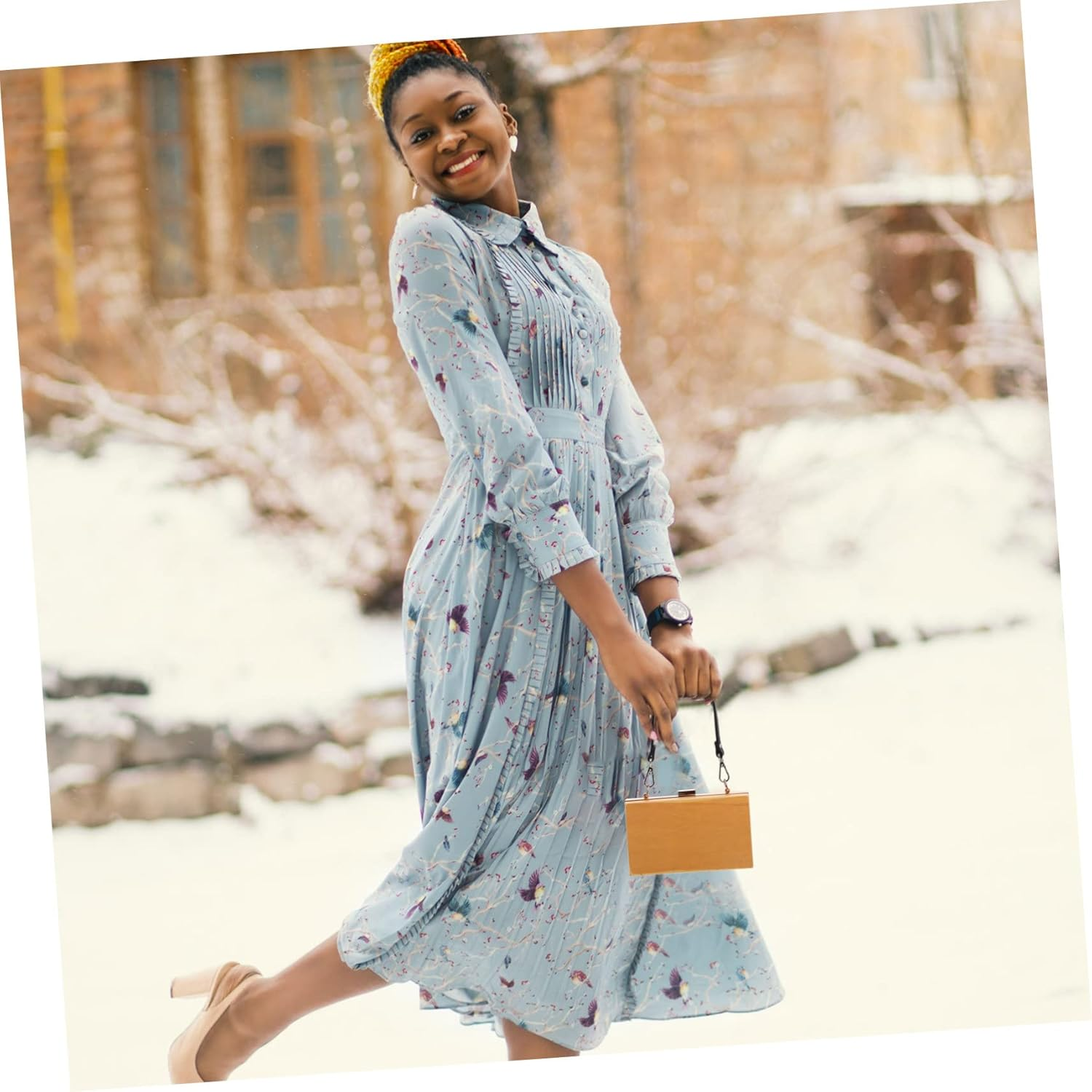 STOBOK Pu Leather Purse Strap with Silver Buckle, DIY Shoulder Bag Replacement Belt for Women, Short Handbag Handle for Crafting and Purse Making Accessories - Silver image number 3