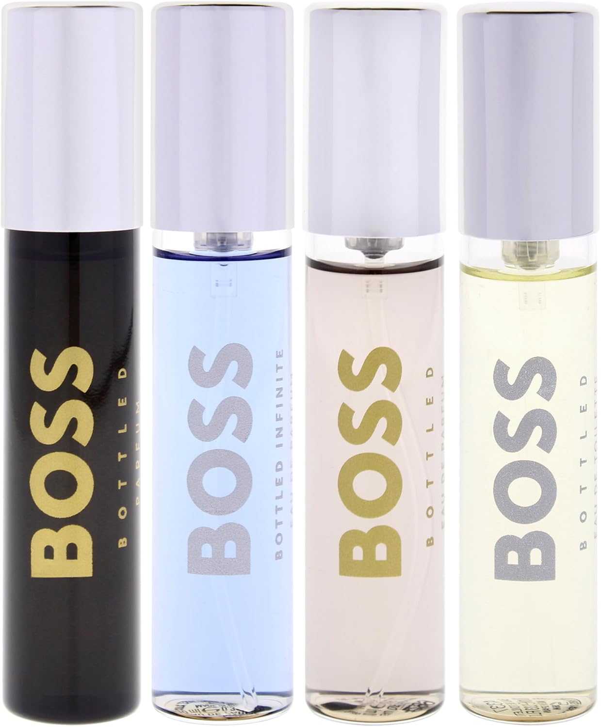 Boss Bottled by Hugo Boss for Men - 4 Pc Mini Gift Set 0.33Ozy, Infinite EDP Spray, 0.33Oz Bottled Parfum Spray image number 3