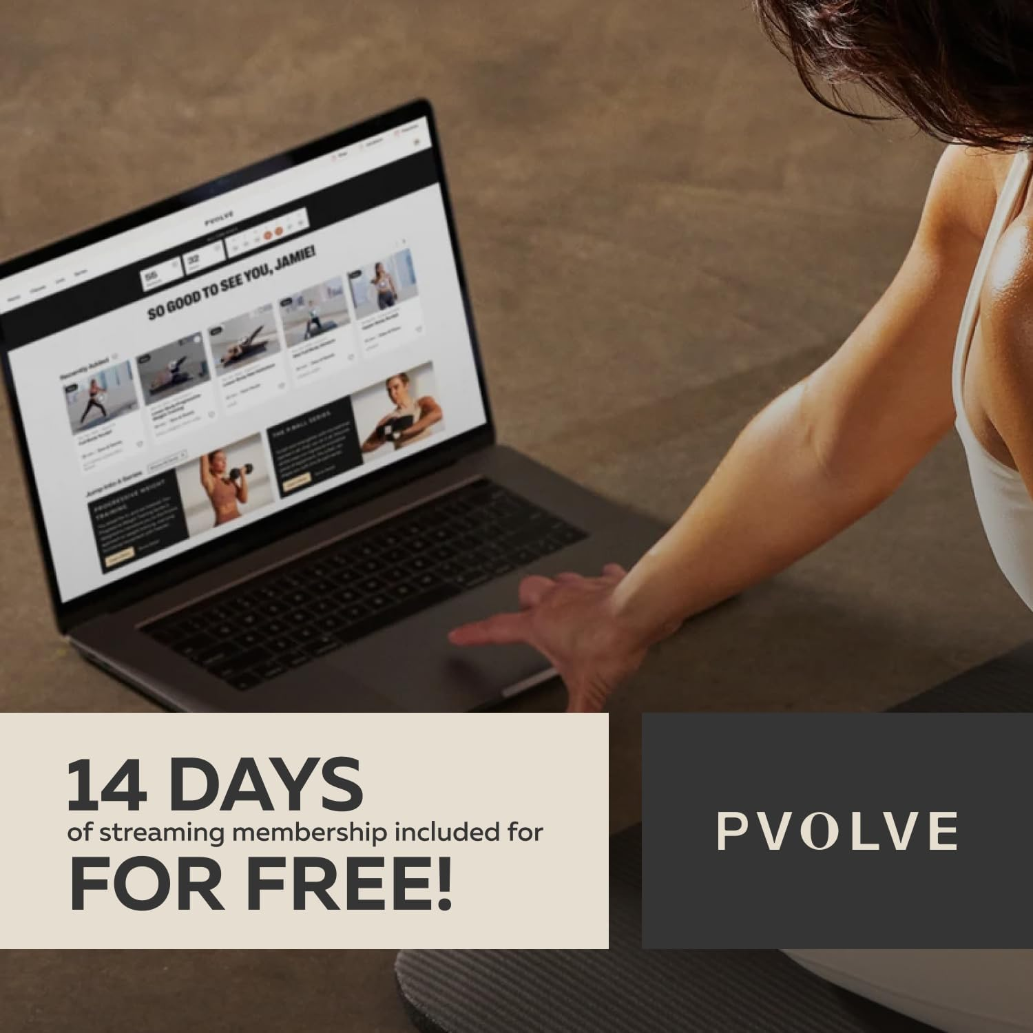 P.Volve Precision Mat, Exercise Mat for at Home Workouts image number 2