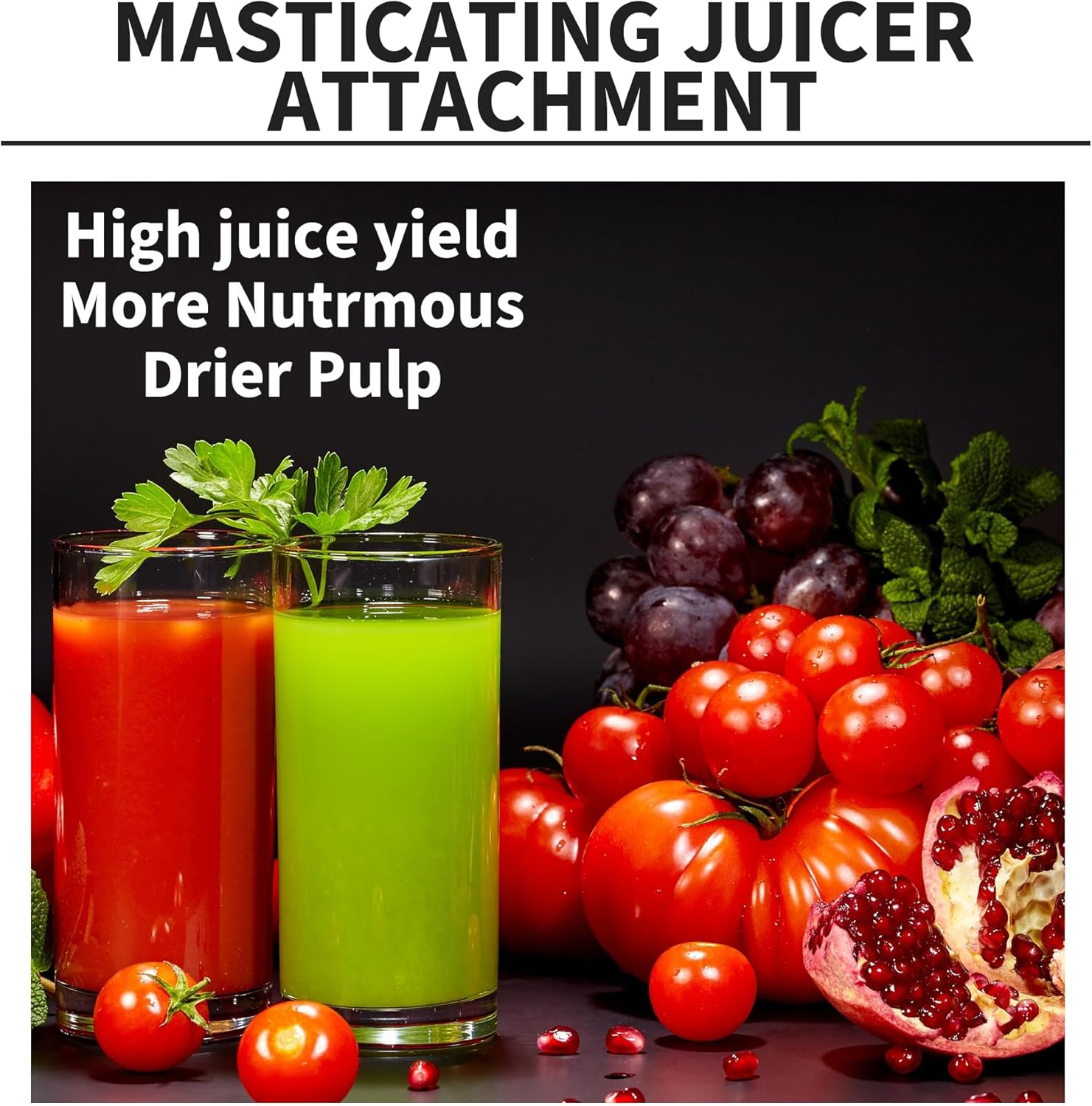 Masticating Juicer Attachment for Kitchenaid All Models Stand Mixers,Masticating Juicer, Slow Juicer Attachment for All Kitchenaid Mixers, Cold Press Juicer Parts image number 3