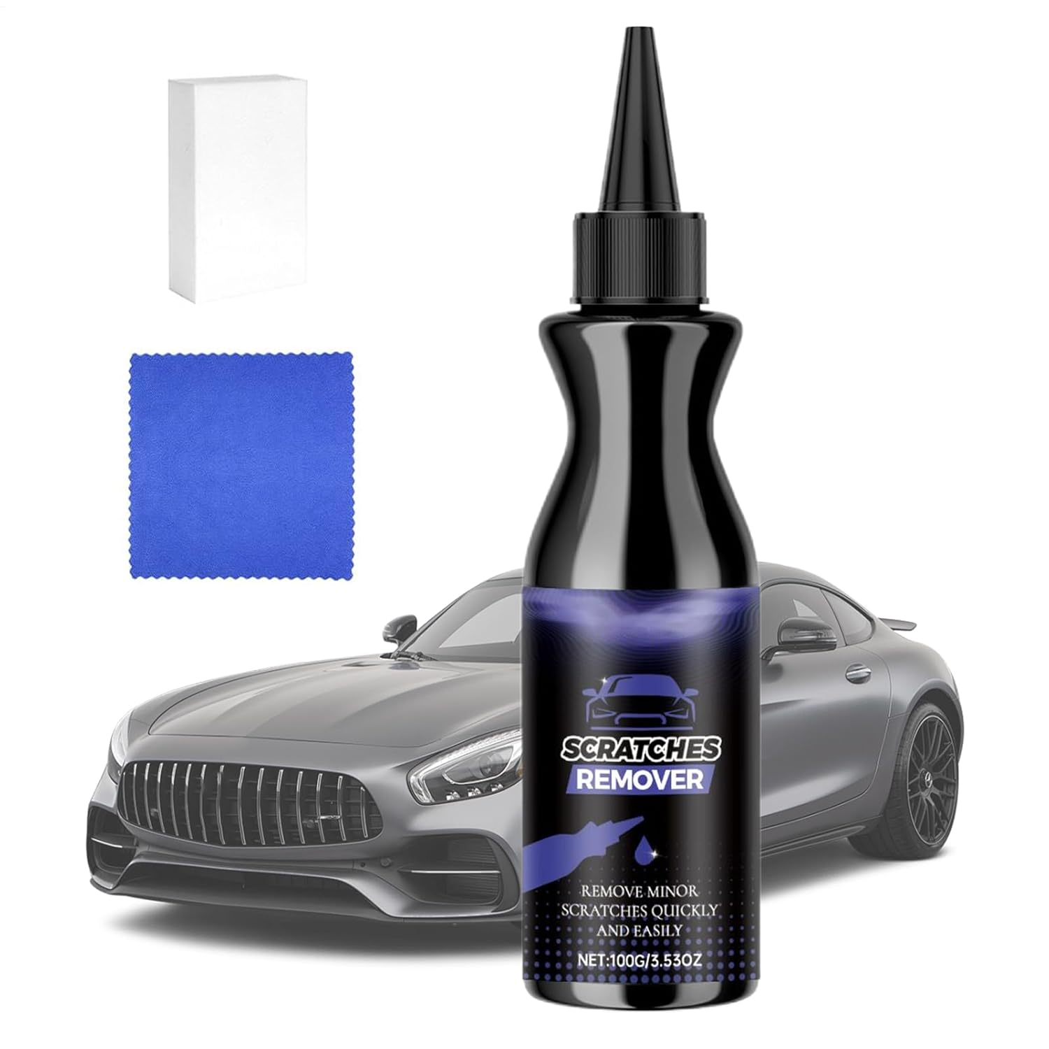 Car Scratch Remover | Automotive Paint Polishing Product,Auto Scratch Repair Agent | for Truck Enthusiasts Detailers Fleet Managers RV SUV Sedan Door Bumper image number 6