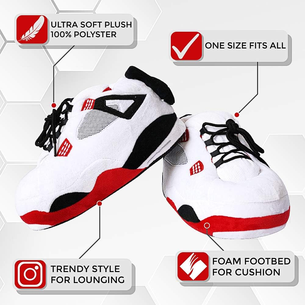 Jordan Alike Sneaker Slippers | Men and Women | Comfy and Cozy | Perfect for Lounging | One Size Fits All | Yeezy Slippers 2020 image number 2