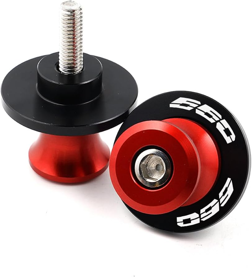Compatible with 2025 Trident 660 Accessories Trident660 2024 Tiger Sport 660 DAYTONA 660 2023 CNC M8 Motorcycle Swing Arm Spools Sliders Rear Stand Screws (S Red) image number 3