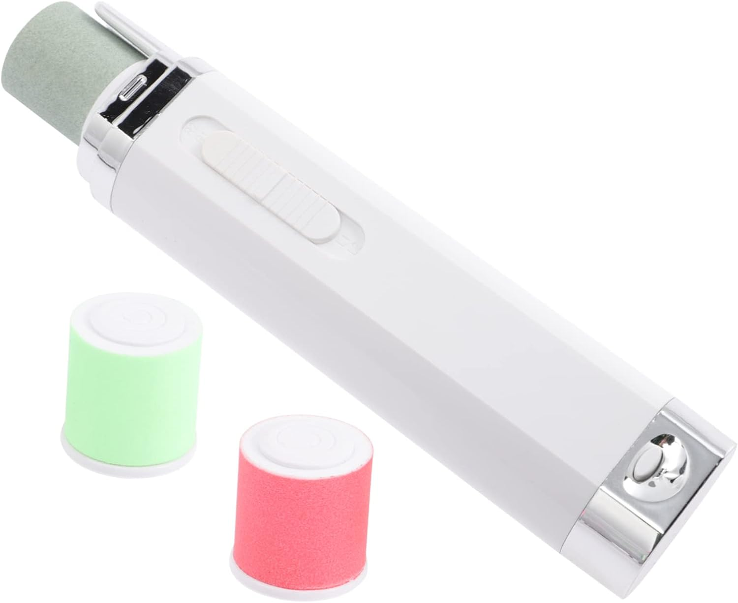 HEALEEP Electric Nail Grinder Nail Drill Machine Battery Operated Portable Manicure Tool EVA Grinding Head Multi-Function Mini White Abs for Home and Travel image number 2