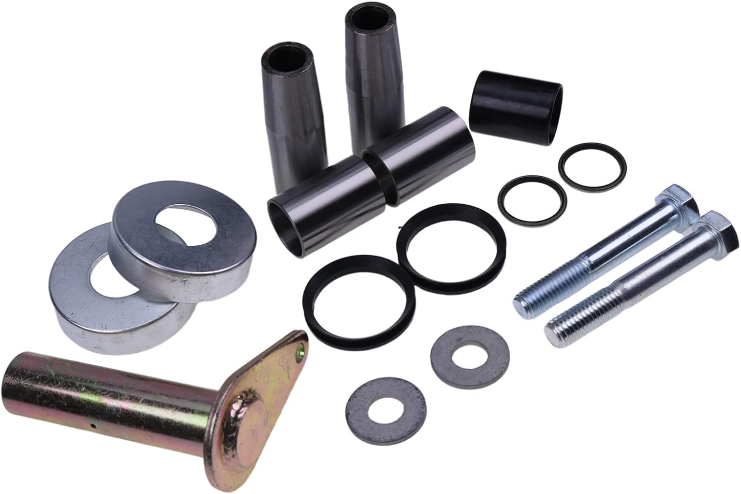 Solarhome 1.25" Tapered Pivot Pin & Wear Bush Seals Cups Rebuild Kit 6732012 6589665 6705223 6651709 6700039 225855 for Bobcat 553 630 632 641 643 645 653 730 731 732 741 742 743 751 753 763 773 7753 image number 2