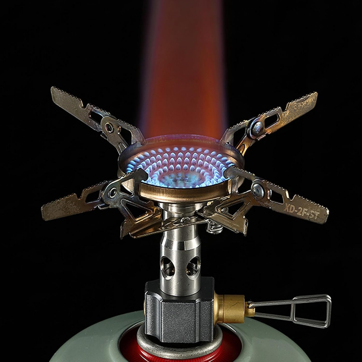 Outdoor Stove Burner Head - Burner Adapter Stove Head,3300W High Firepower, Camp Stove Attachment, Replacement Stove Burner Parts, Camping Gear for Outdoor Cooking Picnic Hiking image number 4