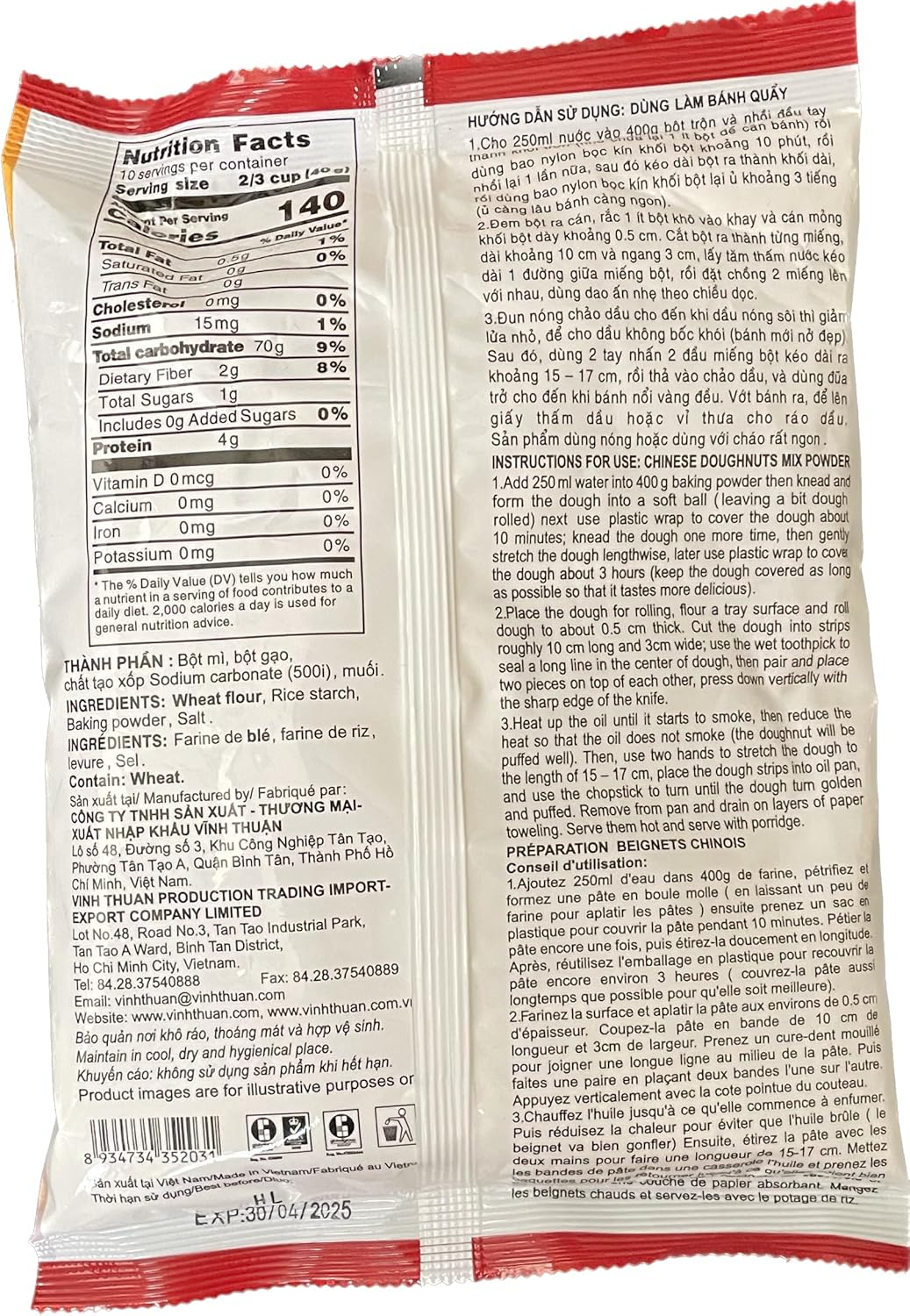 Vinh Thuan Banh Quay 400 G