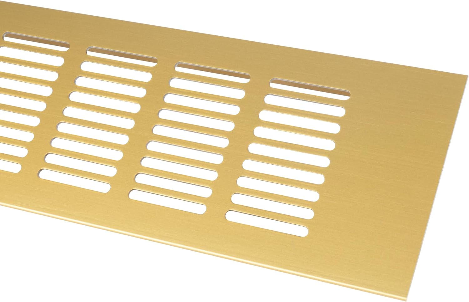 Repa Market Designer Ventilation Grille Gold 400 X 80Mm (Frame Size)&ndash; Decorative Aluminum Air Vent Cover for Cabinet, Door, Floor &ndash; Elegant Furniture Vent Register &ndash; Modern Air Return Grille