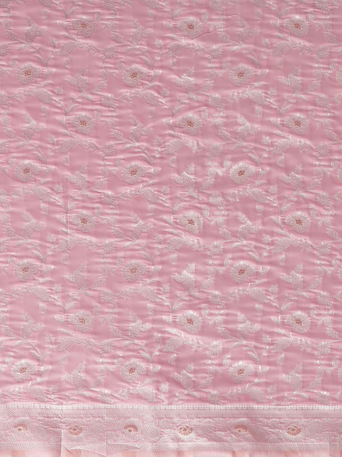 AKHILAM Women'S Banarasi Silk Saree with Unstitched Blouse Piece (Zoya6001_Parent) - Yellow image number 5