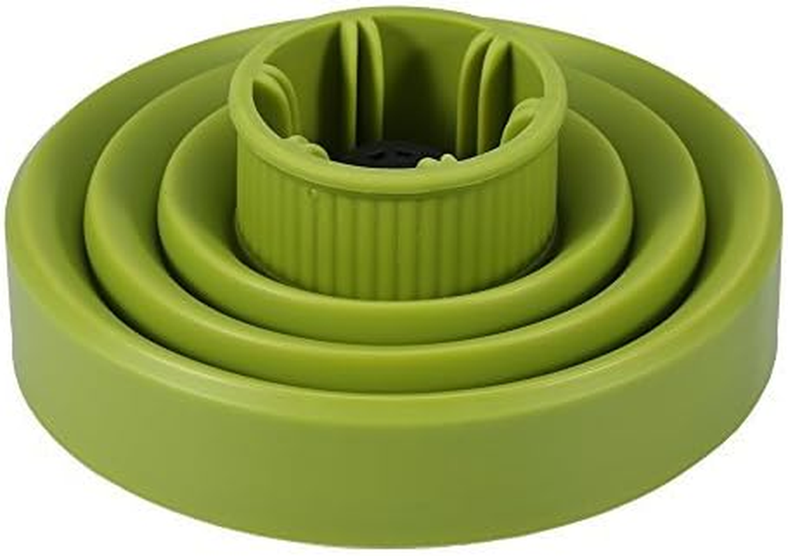 Silicone Hairdryer Diffuser Folding Hair Blower Professional Salon Hairdressing Styling Tool Universal Hood Cover, Green image number 2