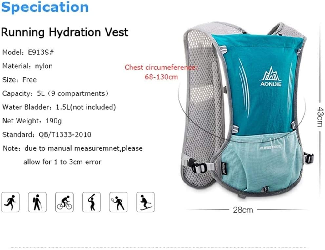 AONIJIE 5L Outdoor Sport Multifunctional Camping Backpack Cycling Running Climbing Hiking Hydration Vest Pack image number 1