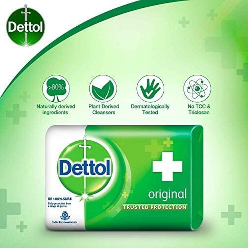 Dettol Original Protection Soap 125 Gm (4+ 1 Free) image number 1
