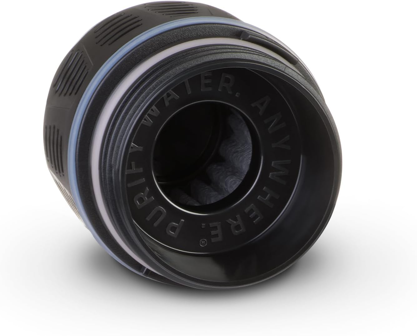 GRAYL Ultra Press Premium Outdoor Water Filter Mega Bundle with Replacement Filter 300L Drinking Water Removes 99.99% Bacteria & Viruses for Camping, Survival & Travel - Forest Blue + Black image number 5