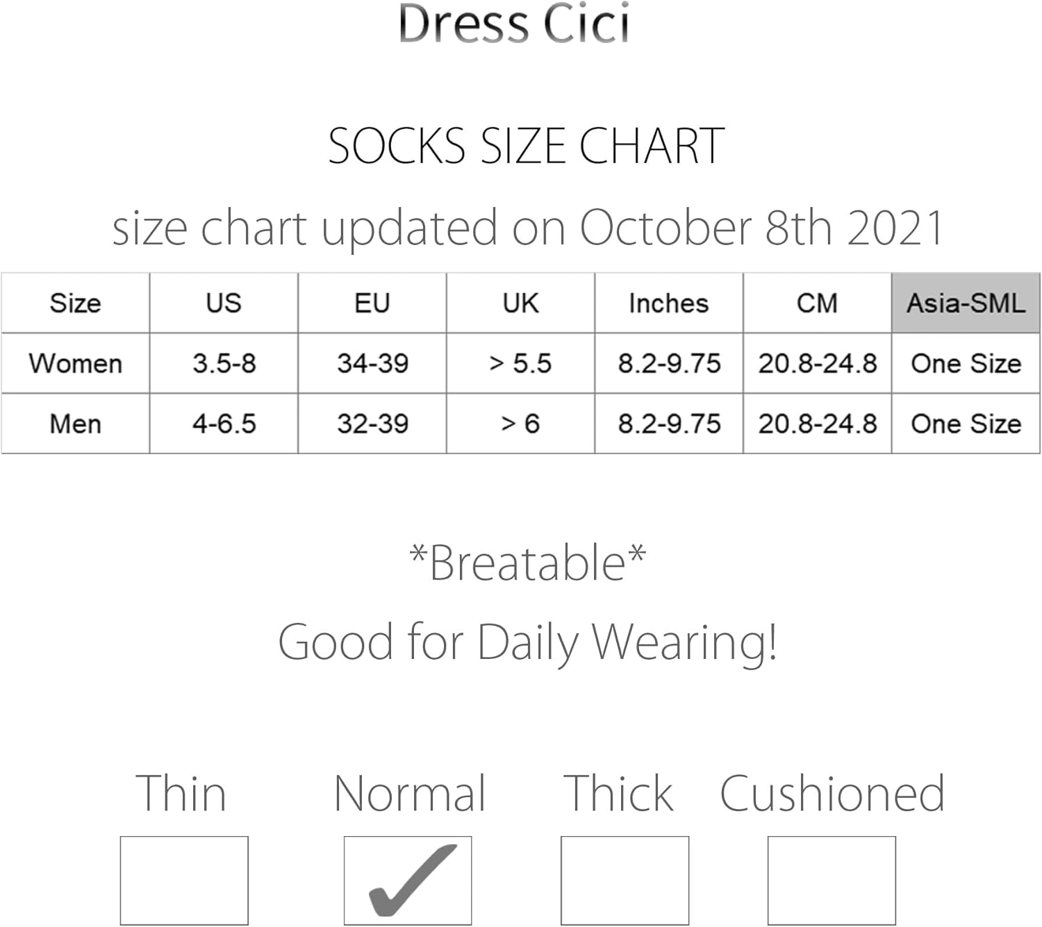 Dress Cici Men'S Mid Calf Athletic Socks, Polycotton Cushion Crew Running Socks (3 Pairs) - Black+White image number 6