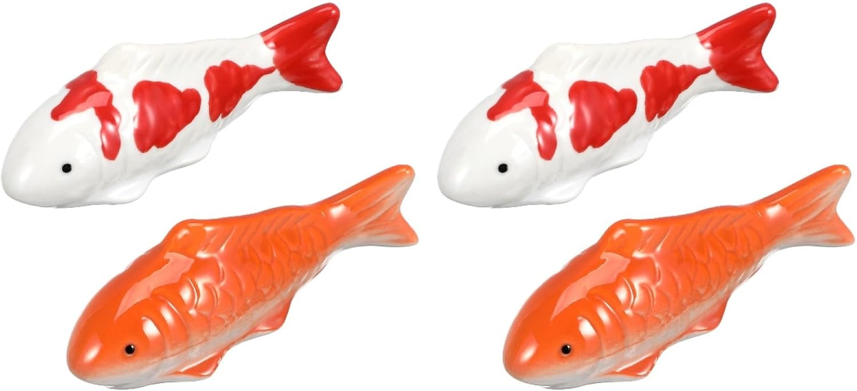 YARNOW 2Pcs Ceramic Floating Fish Decorations - Lifelike Goldfish for Aquarium, Fish Tank, Garden Pond - Lightweight and Vivid image number 3