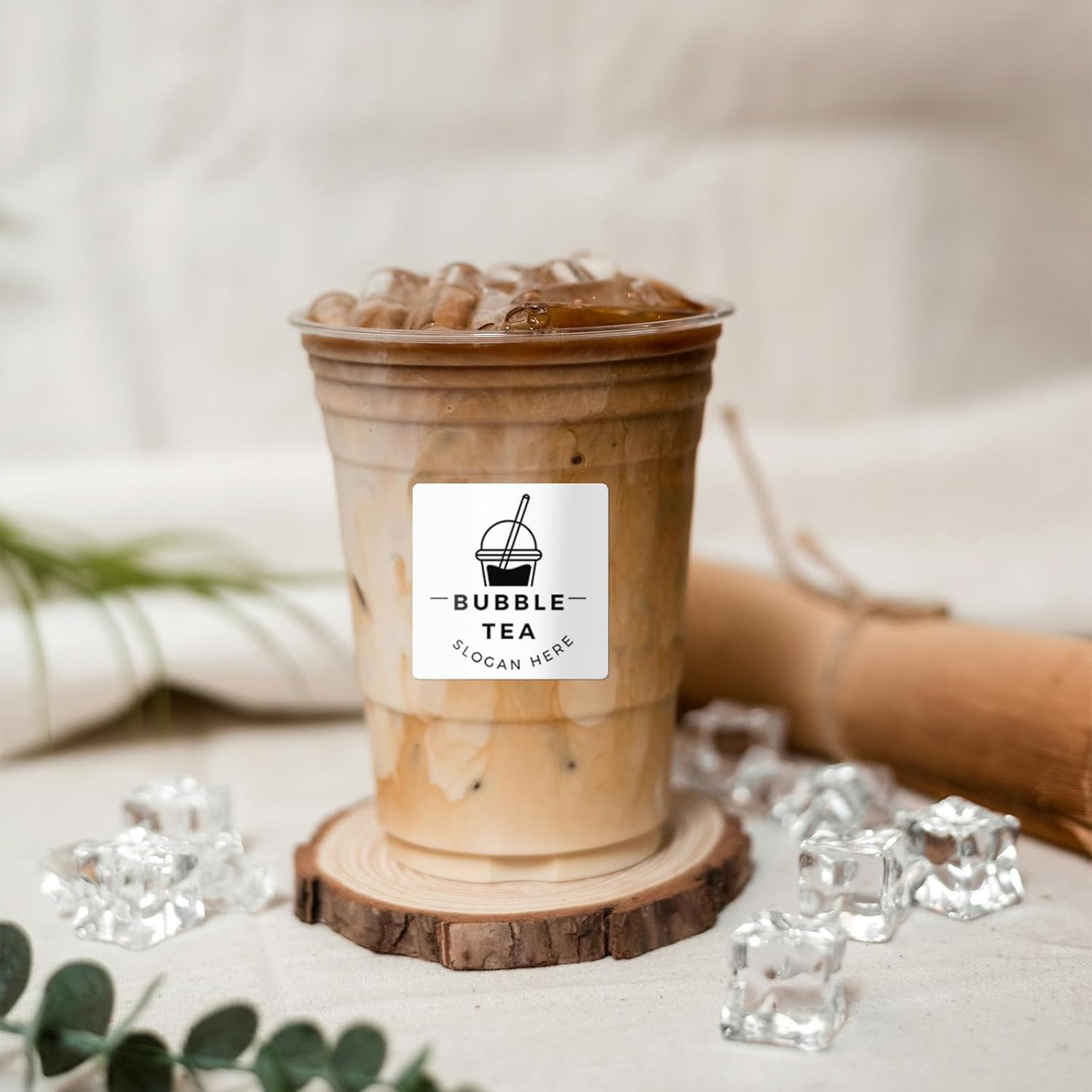 YIKIADA White Direct Thermal Labels Self-Adhesive 2 Inch X 2 Inch Rectangle Printer Stickers Waterproof Vinyl Decal Nametag for QR Code Adress Busineses & Warehouses 500 PCS per Roll - Brown image number 5