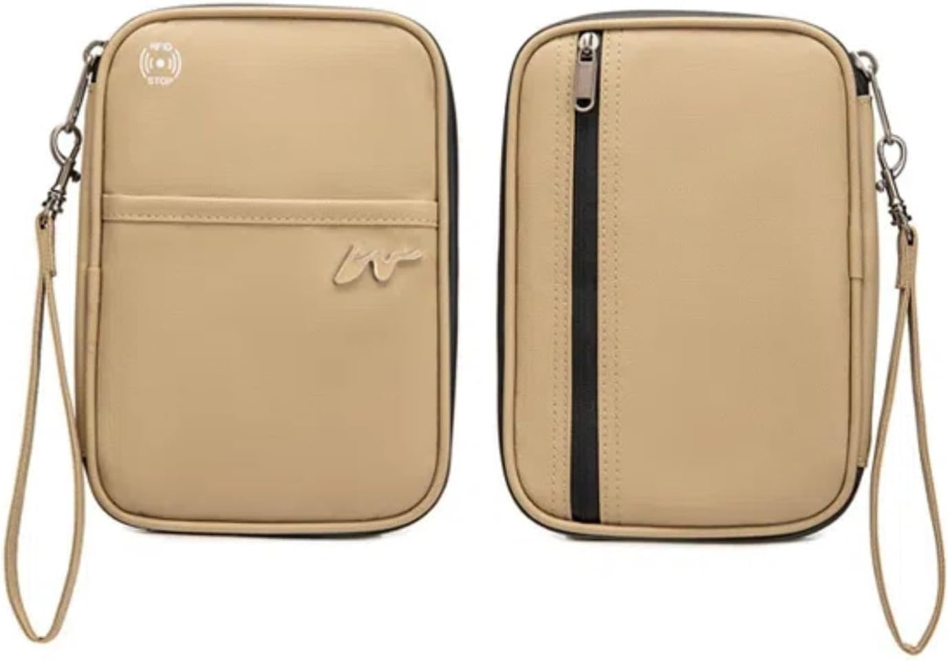 P-H1 Travel Family Passport Holder RFID Blocking Passport Waterproof Wallets for Men Women Travel Document Organizer, Lightweight Portable Passport Cover with Zipper Pocket (Wine Red)