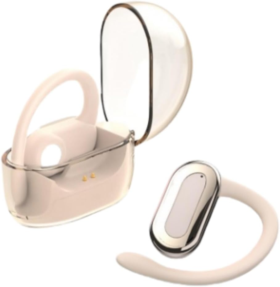 Open Ear 5.3 Bluetooth Earphones,With a Battery Life of 30 Hours. Truly Wireless Earphones, IPX7 Waterproof,Games, Laptops, Mobile Phones Available, Gifts (Pink)