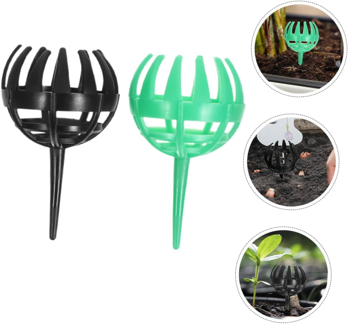 SEWOART 10Pcs Bonsai Fertiliser Basket Lids Slow Release Fertiliser Baskets for Plants Plastic Fertilizer Holder Garden Supply image number 5