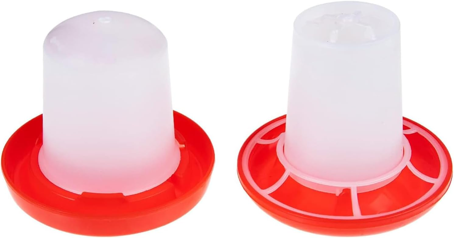 Xinghonyac Chick Feeder and Drinker Kit, Poultry Breeding Feeder Water Feeder, Plastic Automatic Feeding and Watering Feeder for Chicks, Ducks, Gooses image number 4