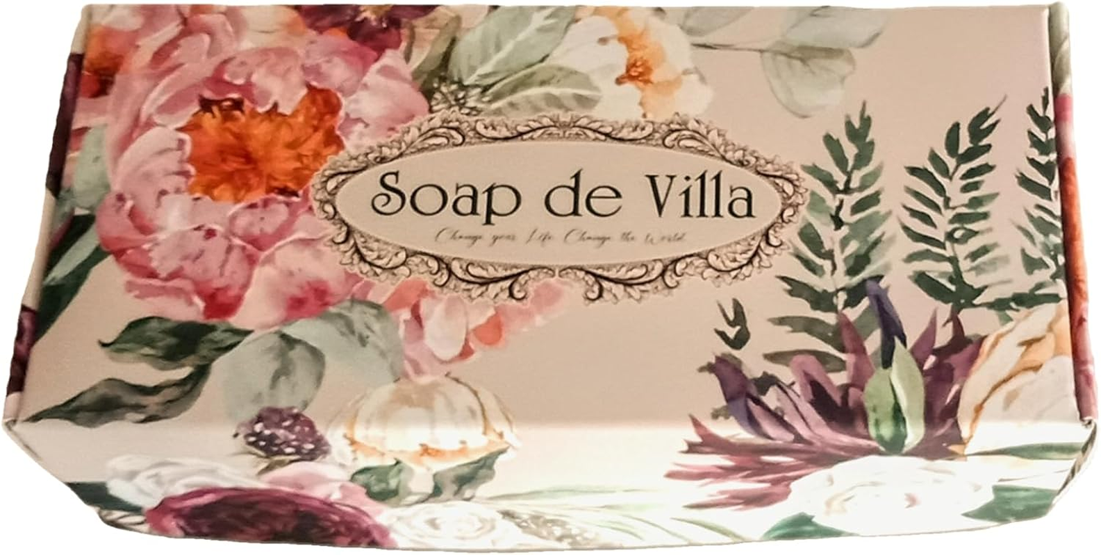 Floral Gift Box with 3 Large Goat'S Milk Soaps &ndash; Luxurious Skincare Gift Set