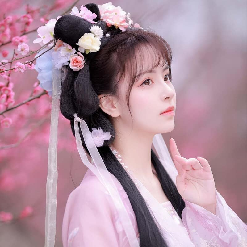 12 Pieces Multicoloured Bohemian Flower Hair Clips Rose Hair Barrettes Artificial Hair Flower Clip Boho Bridal Claw Clip Hair Pin Hair Accessories for Girls and Women image number 6