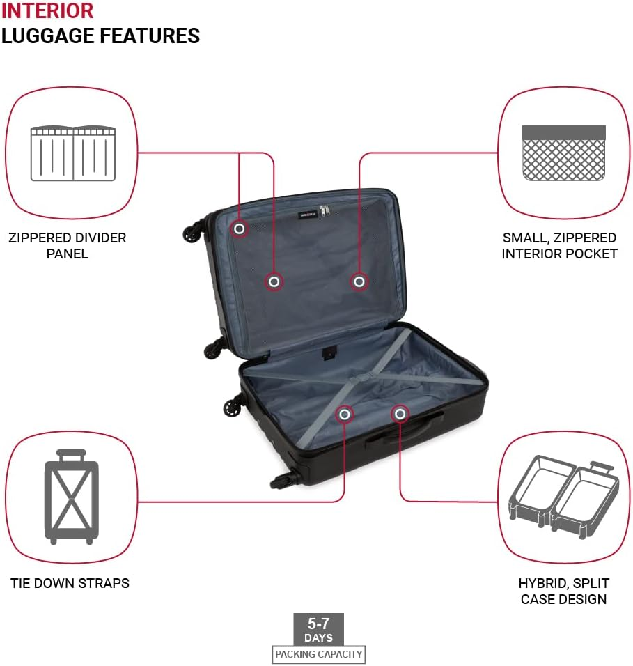 Swissgear 8018 Hardside Expandable Luggage with Spinner Wheels image number 7