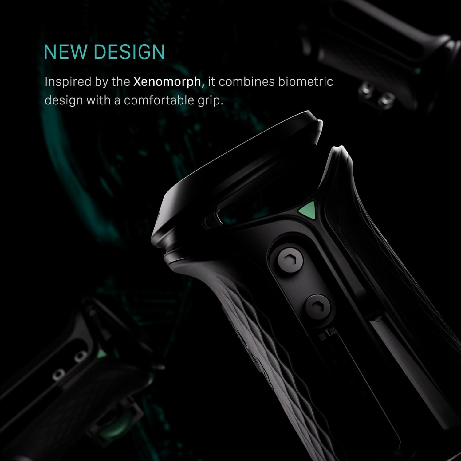 Tilta Xeno Side Handle for Filmmakers & Cameras - Titanium Gray | Secure Connection & Helps Prevent Rotation | Adjustable Height | Textured Silicone Grip | Easy Assembly (1/4&Prime;-20 W/Locating Pins)