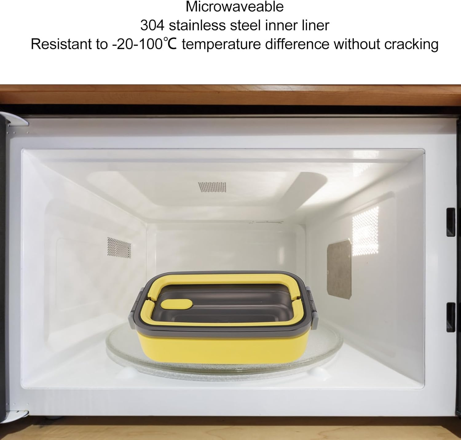 Thermal Insulated Lunch Box, 700Ml Stainless Steel Lunch Food Container, Portable Meal Holder for Camping, Working, School, Home image number 4