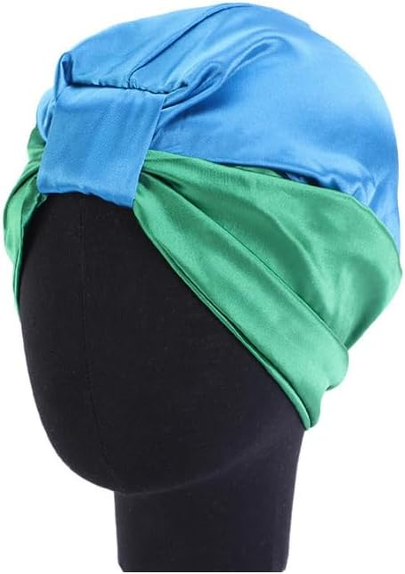 AIMALL Imitated Silk Sleep Cap for Women, 22.8 Inch Adjustable Night Hair Bonnet to Prevent Frizz, Split Ends, and Promote Natural Oil Dispersion, Universal Fit