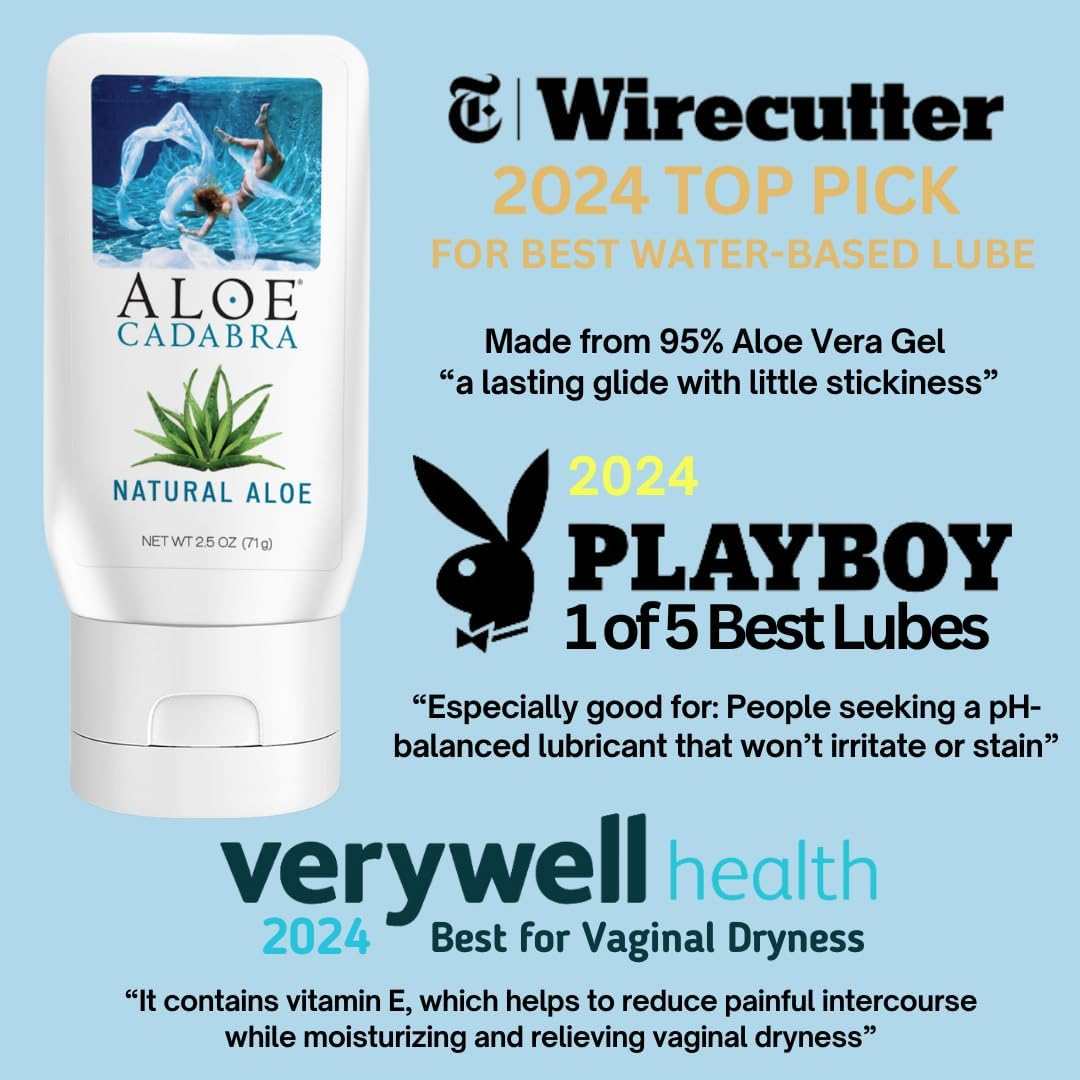 Aloe Cadabra Organic Lubricant, Natural, 2.5 Ounce image number 4