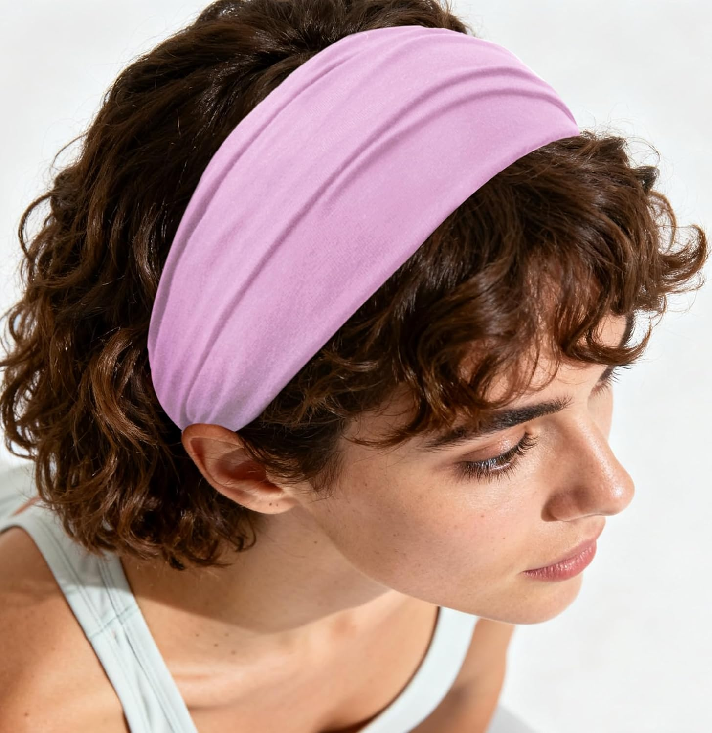Axy Hair Band Yoga Headband Hairband Beautiful Women'S Hair Accessories Sports Headbands HB4 (Lavender, Extra Wide) image number 2