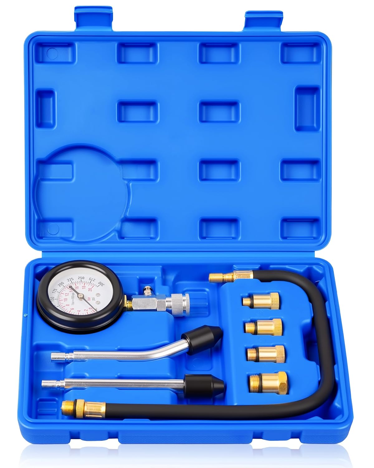 DA Yuan Professional Petrol Engine Compression Tester Kit Set for Automotives and Motorcycles