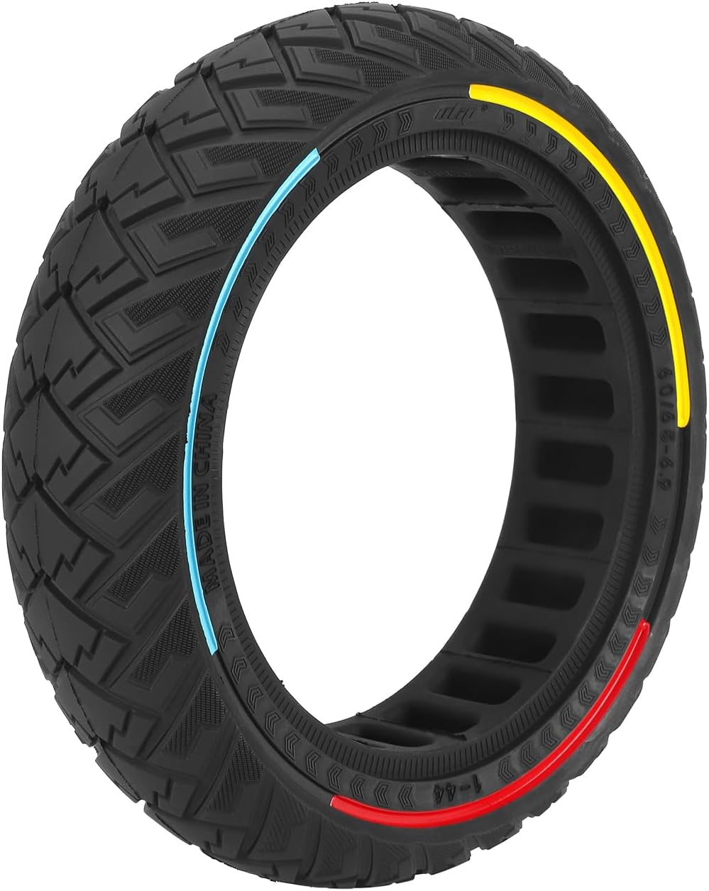 60/65-6.9 Replacement Wheels Solid Rubber Tyres 10 Inch Solid Tyres for Ninebot Max G2 G2D G2E G65 F3 F3 Pro Electric Scooter Rear Replacement Tyres Solid Tyres Non-Slip Puncture Proof (Colour image number 1