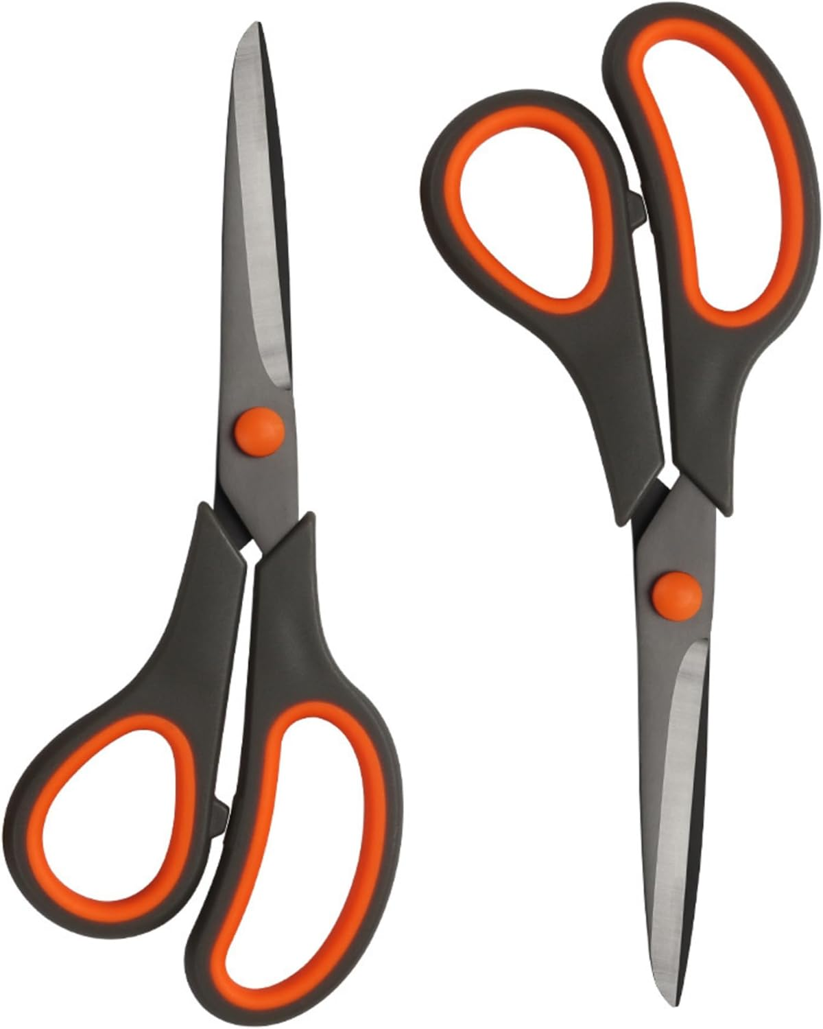 Scissors 2 Pack 7.8" Fabric Sewing Multipurpose Scissor Comfort Grip PVD Coated Titanium Stainless Steel Scissor for Office Arts Crafts Home Kitchen Glod 20Cm