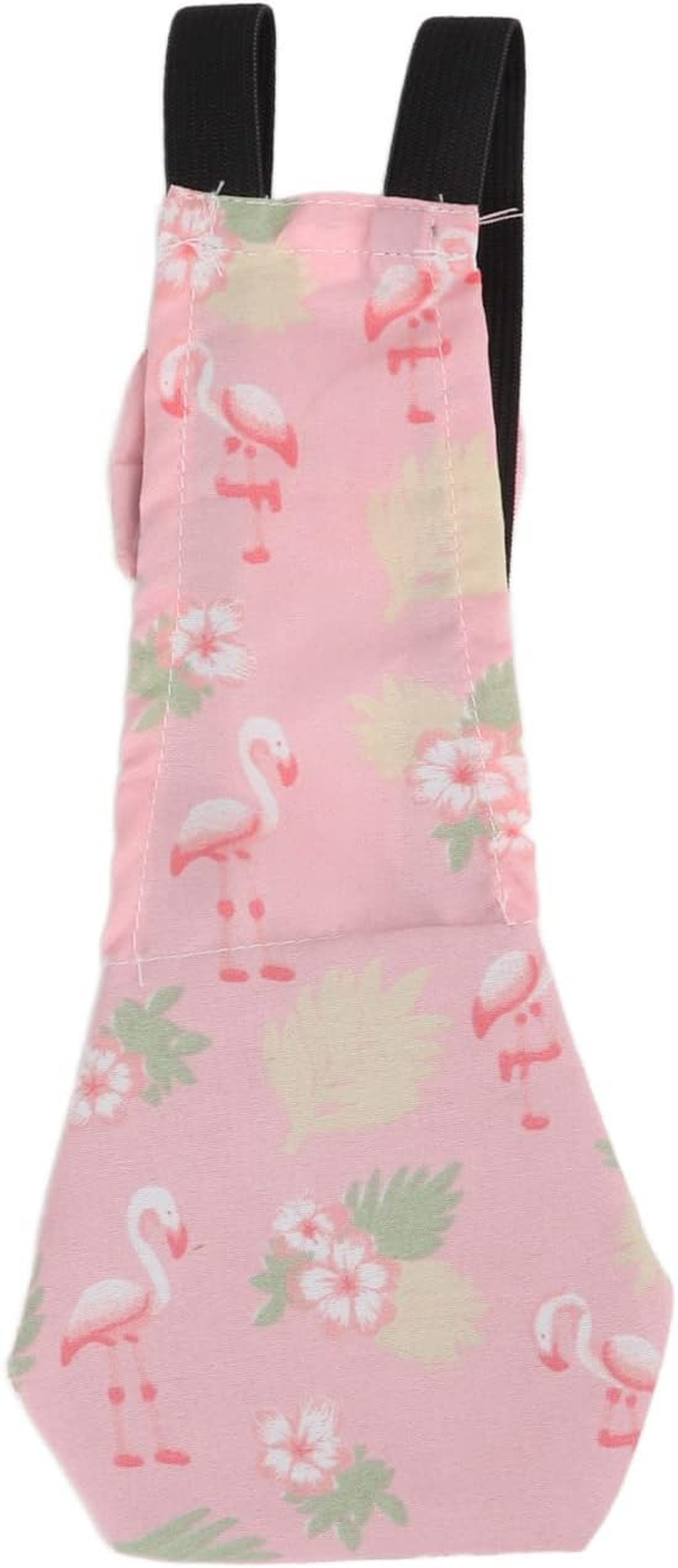 Chicken Nappy Clothes, Nylon Buckle Pet Duck Diapers Breathable Fashion Waterproof with inside Pocket for Chicken for Duck(Flamingo, L) image number 2