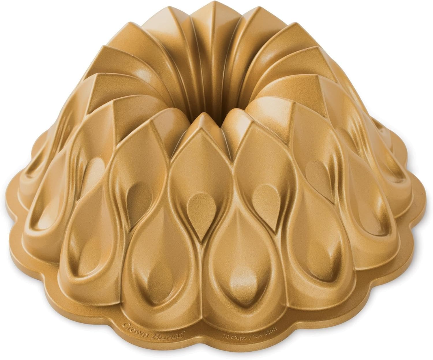 Nordic Ware USA Crown Cast Aluminium Bundt Pan, Gold, 25.5 X 25.5 X 10 Cm image number 5